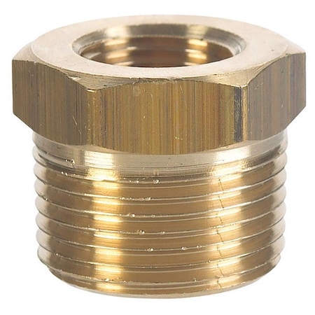 Homeplus+ ATC 1/4 in. MPT X 1/8 in. D FPT Brass Hex Bushing 6JC125110701014
